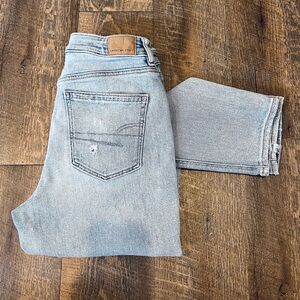 American Eagle Distressed Mom Jeans